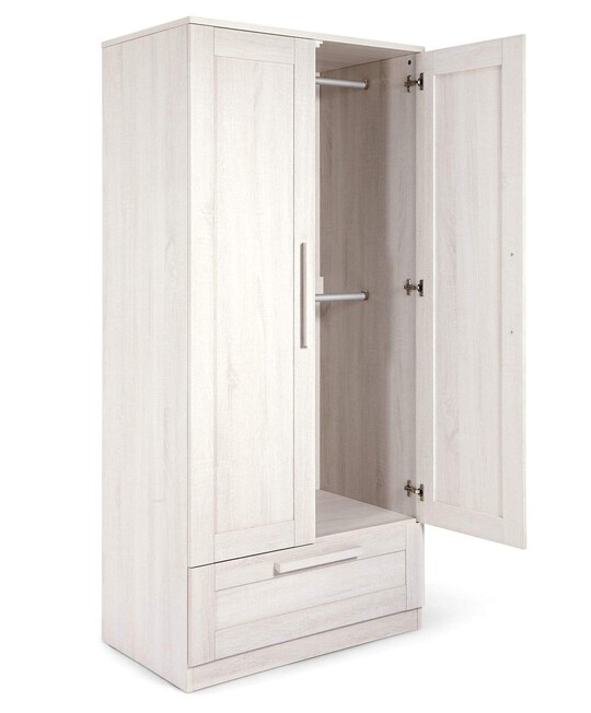 Atlas 2 Piece Cotbed Set with Wardrobe- White image number 8